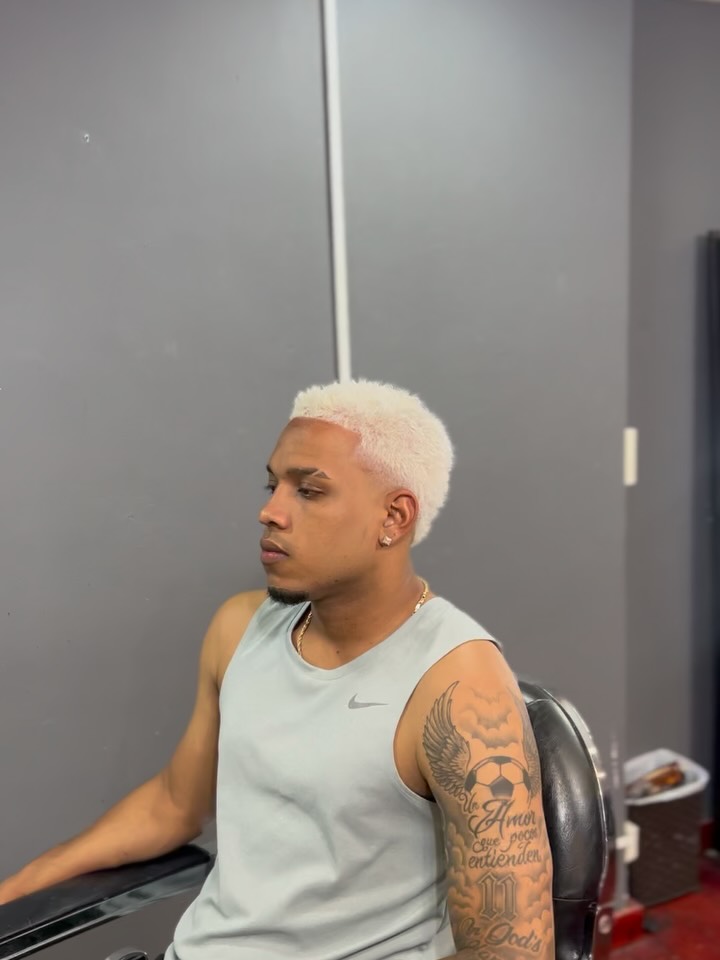 Platinado completo con degradado bajo